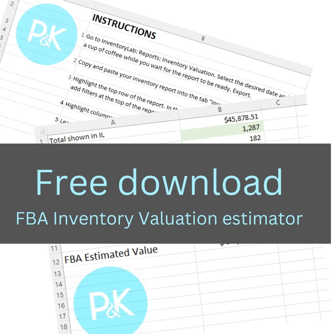 Free download from Perry and Kim - FBA Inventory Valuation estimator